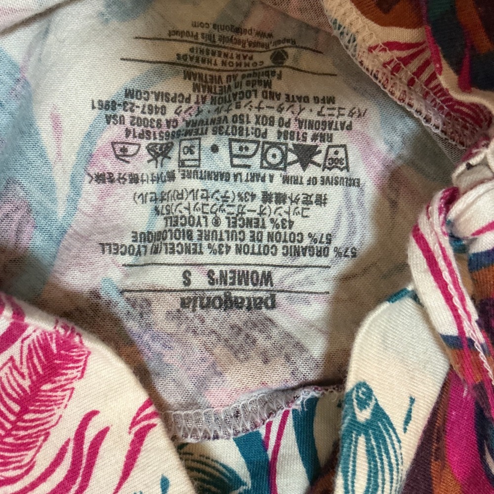 Patagonia Women's Skirt Multicolor Tropical Print Size S Summer - Picture 2 of 6